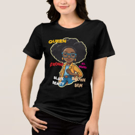T-SHIRT EN TRI-MATIÈRE FEMME