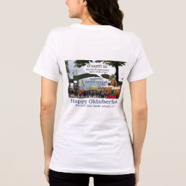 T-shirt En Tri-matière femme bella tee. Joyeuse Oktoberfest ! girafe/fill