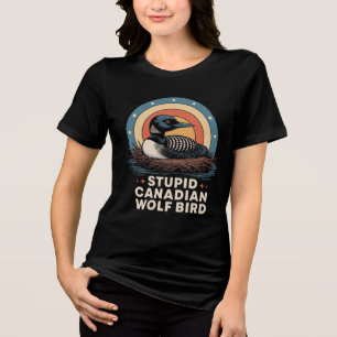 T-shirt En Tri-matière femme canadienne stupide