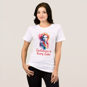 T-shirt En Tri-matière Femme d'alimentation en aquarelle vive