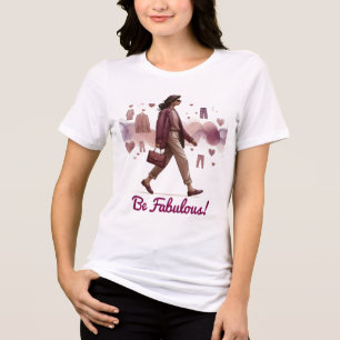 T-shirt En Tri-matière Femme élégante en tenue chic