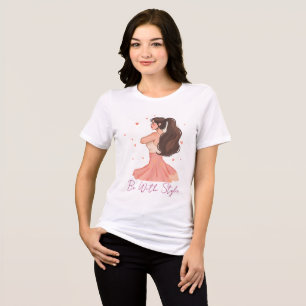 T-shirt En Tri-matière Femme gracieuse en jupe flottante