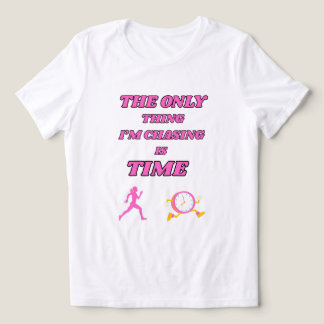 T-SHIRT  EN TRI-MATIÈRE FEMME GRAPHIQUE MOTIVATIONNELLE ROSE BLANC GRAS