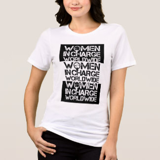 T-shirt En Tri-matière Femmes En Charge Dans Le Monde Entier