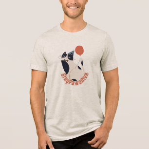 T-shirt En Tri-matière Fête d'anniversaire du chat smoking Restez Pawsiti