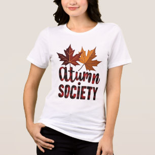 T-shirt En Tri-matière Feuilles d'érable de la Société d'automne, design 