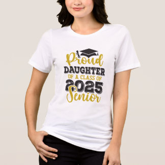 T-shirt En Tri-matière Fier fille de la classe de 2025 Senior