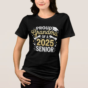 T-shirt En Tri-matière Fière Grand-Mère D'Un Diplôme D'Études Supérieures