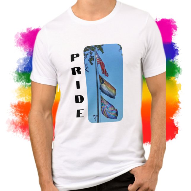 T-shirt En Tri-matière Fierté drapeaux USA Rainbow Peace Bear Fraternité (Créateur téléchargé)