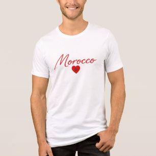 T-shirt En Tri-matière Fierté du cœur du Maroc