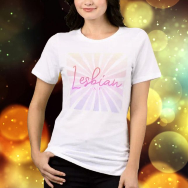 T-shirt En Tri-matière Fierté rayonnante lesbienne AF (Créateur téléchargé)