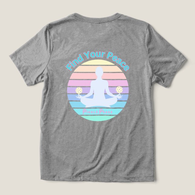 T-shirt En Tri-matière Find your Peace (Design Verso)