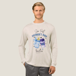 T-shirt En Tri-matière First Father's Day Together Matching outfit / Blue