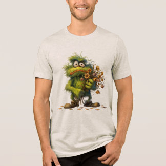 T-shirt En Tri-matière Fleur de Monstre Vert