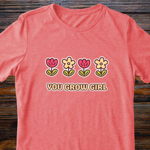 T-shirt En Tri-matière Fleur mignonne Fleur Fille Puissance Femmes Inspir