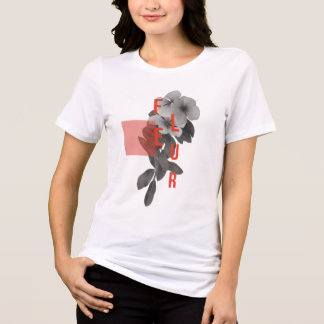 T-shirt En Tri-matière Fleur Moderne: Coeval Botancial Art