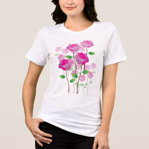 T-shirt En Tri-matière Fleur rose