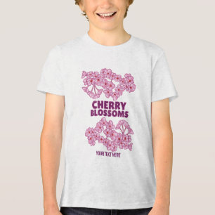 T-shirt En Tri-matière Fleurs de cerisiers roses