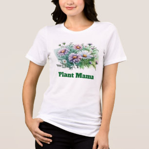 T-shirt En Tri-matière Fleurs sauvages à l'aquarelle Botanique Douce Mama