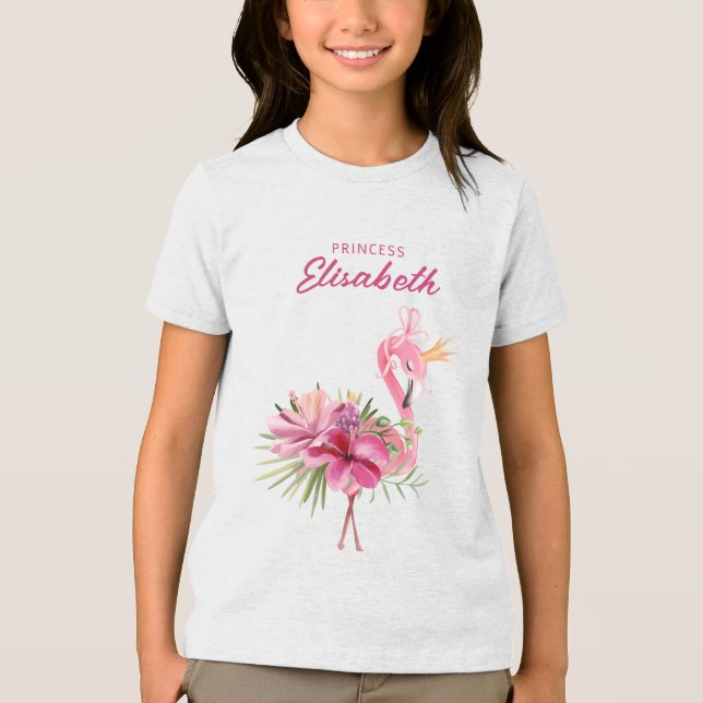 T-shirt En Tri-matière Fleurs Tropicales Et Fleurs (Recto)