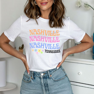 T-shirt En Tri-matière Floral Girly Nashville Tennessee