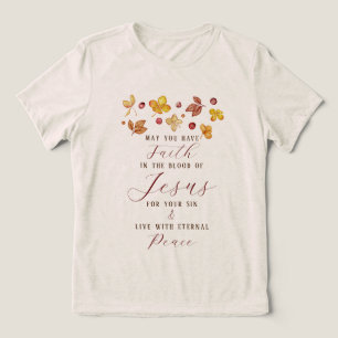 T-shirt En Tri-matière Foi chrétienne d'automne
