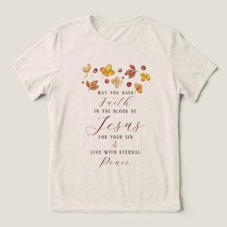 T-shirt En Tri-matière Foi chrétienne d'automne