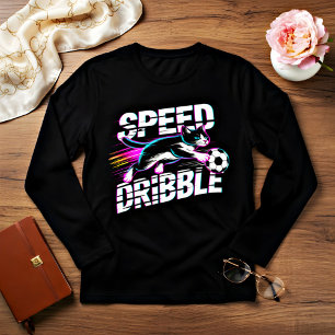T-shirt En Tri-matière Football Dynamique et Rapide pour Chat pour femmes