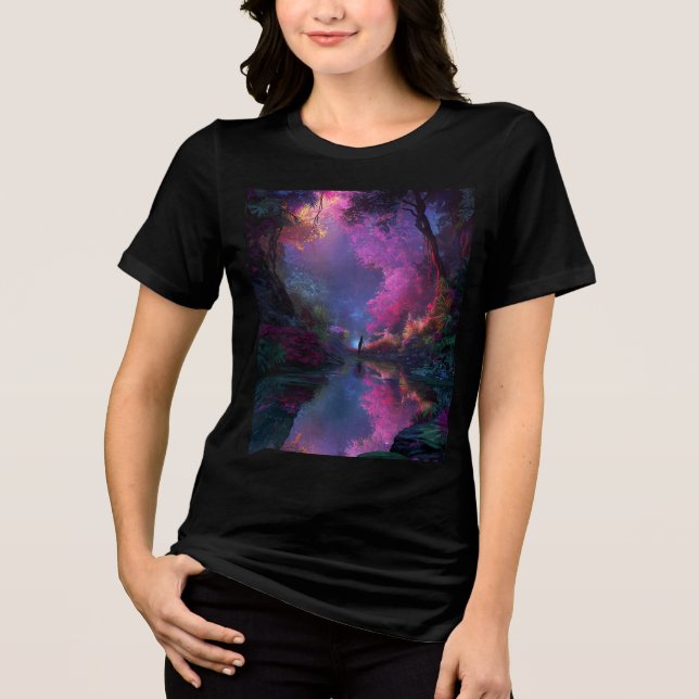 T-shirt En Tri-matière Forest Fairy by the Lake (Recto)