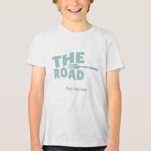 T-shirt En Tri-matière Fourche dans la typographie routière