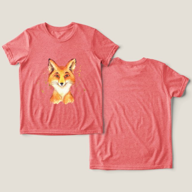 T-shirt En Tri-matière Fox Gold Splatters (Design Recto & Verso)