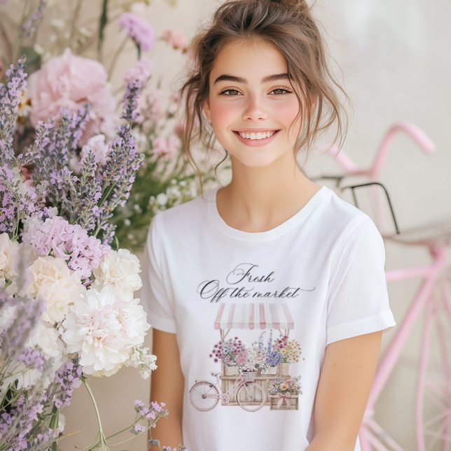 T-shirt En Tri-matière Fraîchement sortie du marché Cart de fleurs de Pro (Créateur téléchargé)
