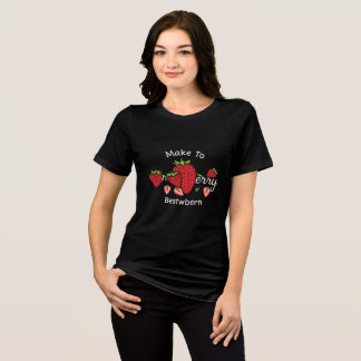 T-SHIRT EN TRI-MATIÈRE FRAISES