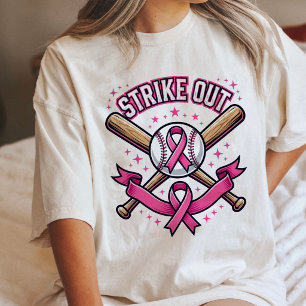 T-shirt En Tri-matière Frapper le cancer du sein Baseball Ruban rose