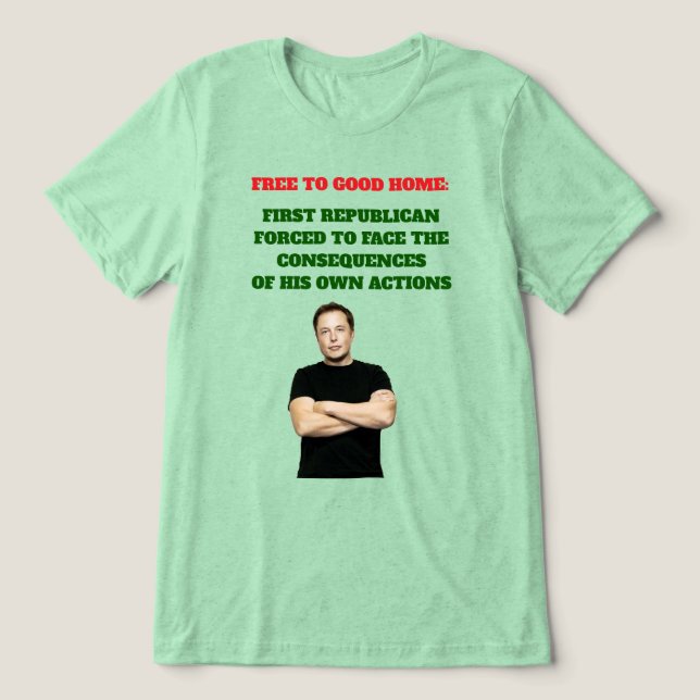 T-shirt En Tri-matière Free to Good Home Triblend Shirt (Design Recto)