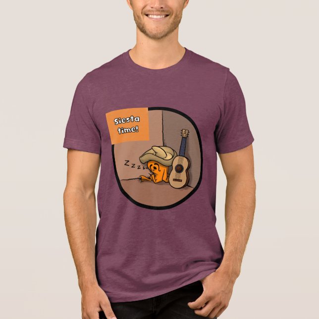 T-shirt En Tri-matière Frijole Frog Siesta Men's Maroon T-Shirt (Recto)