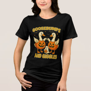 T-shirt En Tri-matière Frissons & Éclats de Rire Halloween Citrouilles Oi