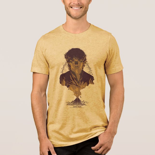 T-shirt En Tri-matière FRODO™ MOUNT DOOM™ Tengwar Inscription Graphic (Recto)
