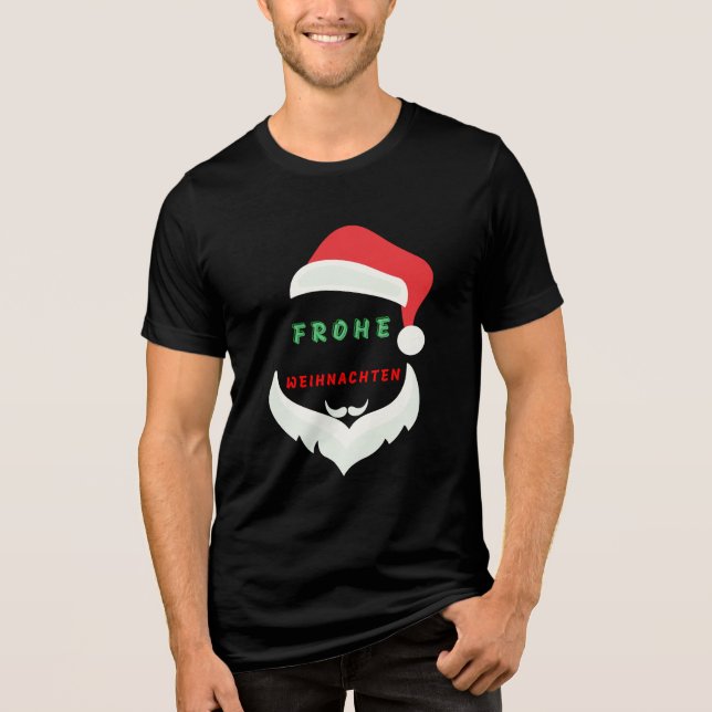 T-shirt En Tri-matière frohe weihnachten (Recto)