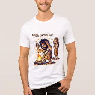 T-shirt En Tri-matière Frustration de Caveman - Découverte accidentelle d