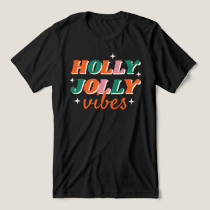 T-shirt En Tri-matière Fun Holly Jolly Vibes Design de Noël