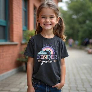 T-shirt En Tri-matière Fun Rainbow Graduated Kindergarten Classe de 2022