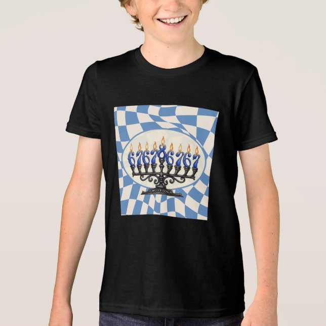 T-shirt En Tri-matière Funny 67 Joke Hanukkah Unisex Shirt (Recto)