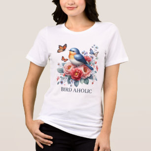 T-shirt En Tri-matière Funny bird aholic ajouter du texte
