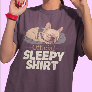 T-shirt En Tri-matière Funny Dog Lover Shirt - Official Sleepy Shirt 