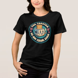 T-shirt En Tri-matière Funny groovy 60s hippie toaster thumbs up