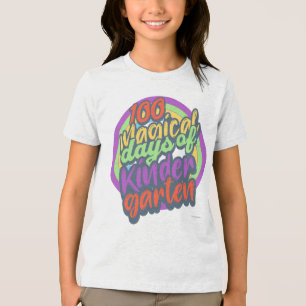 T-shirt En Tri-matière Funny Kindergarten 100e Jour Sparkle Classe d'ense