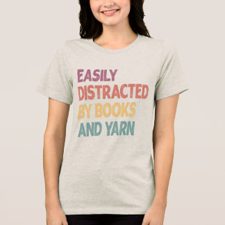 T-shirt En Tri-matière Funny Knitting Shirt – Easily Distracted by Knitti
