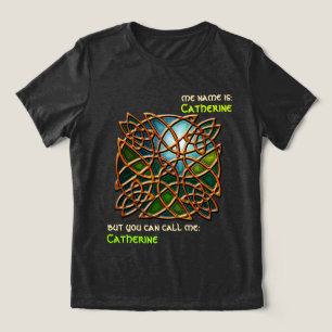 T-shirt En Tri-matière Funny Marine Staint Glass Celtic noeud Personnalis