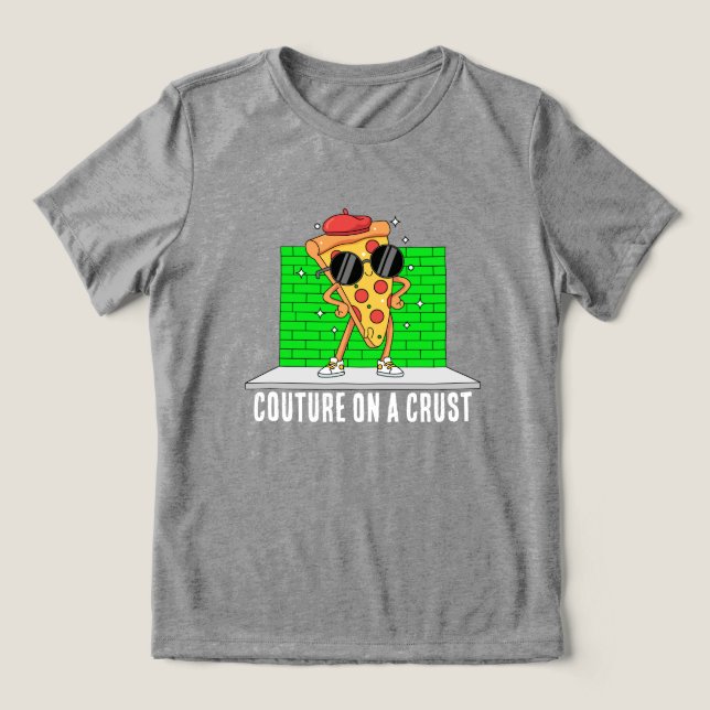 T-shirt En Tri-matière funny pizza (Design Recto)